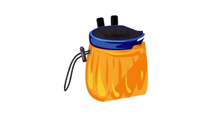 Poster - camping backpack icon animation