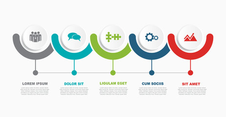 Infographic design template with place for your data. Vector illustration.