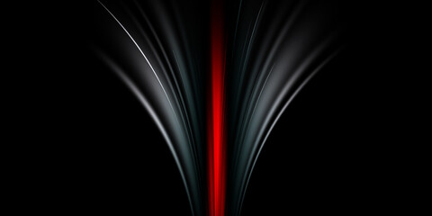 Wall Mural - Gray and red speed line abstract technology background
