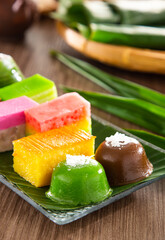 Malaysia popular assorted sweet dessert or simply known as kueh or kuih