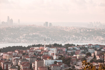 Canvas Print - Aerial shot of beautiful Istanbul, Turkey