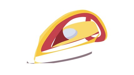 Poster - Cloth flatiron icon animation