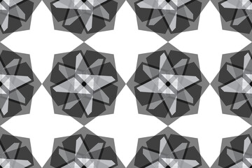 Wall Mural - seamless, abstract background pattern made with transparent geometric shapes. decorative, bold vecto