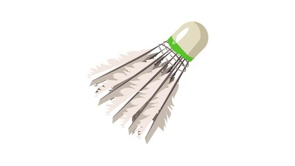 Poster - shuttlecock icon animation