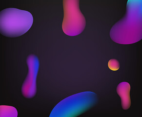 Poster - Abstract vector background with abstract colorful bubbles