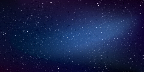 Wall Mural - a high quality background galaxy illustration with stardust and stars illuminating the space.