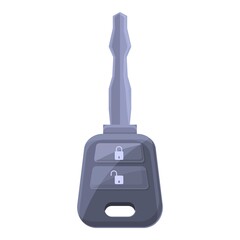 Poster - Smart car key icon. Cartoon of Smart car key vector icon for web design isolated on white background