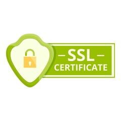 Poster - Public ssl certificate icon. Cartoon of Public ssl certificate vector icon for web design isolated on white background