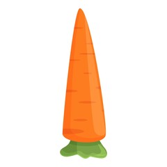 Poster - Carrot vitamin icon. Cartoon of Carrot vitamin vector icon for web design isolated on white background