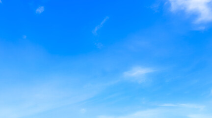 Wall Mural - blue sky with beautiful natural white clouds
