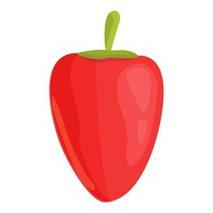 Poster - Garden red paprica icon. Cartoon of Garden red paprica vector icon for web design isolated on white background