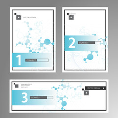Poster - Data science concept. Future technology concept. Business people. Wireless communication. Global network connection. Modern technology concept