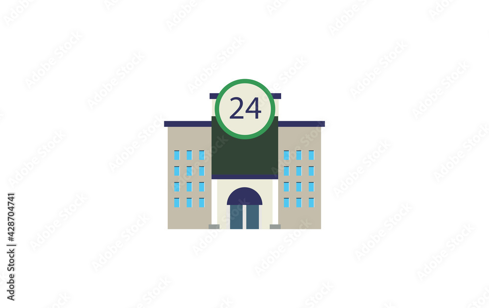 Convenience Store vector flat icon. Supermarket Grocery Store. Isolated ...