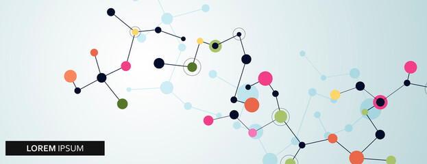 Poster - Modern abstract connect on light backdrop. Website icon symbol. Abstract technology. Vector graphic. Creative geometric wallpaper. Social media web element