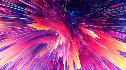 Wall Mural - Abstract Cool cosmic explosion style background