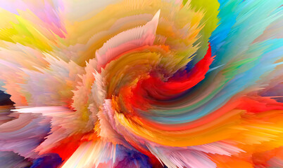 Wall Mural - Abstract Cool cosmic explosion style background