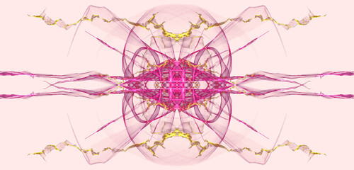 Wall Mural - Cool science fiction abstract line background pattern