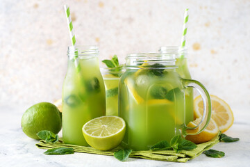 Sticker - Mint lemonade with lemon and lime