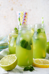 Sticker - Mint lemonade with lemon and lime