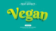 Text Effects, 3d Editable Text Style - Vegan