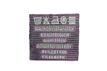 Sticker - Clothing label isolated