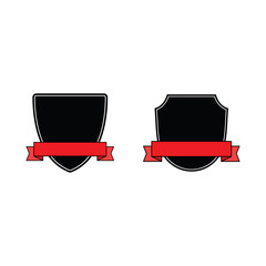 Wall Mural - shield icon vector template isolated. logo design, flat editable vector illustration on white backgr
