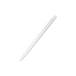 Pencil or stylus for tablet white color with shadow top view isolated on white background.Vector illustration isolated on white background.