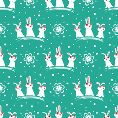 Wall Mural - easter seamless-09