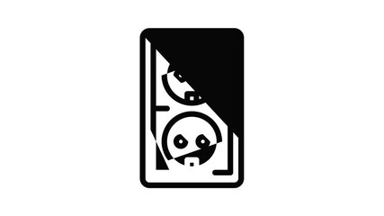 Poster - Electrical outlet icon animation outline best object on white background