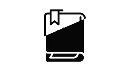 Poster - Torah book icon animation outline best object on white background