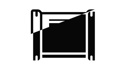Poster - Electric microcontroller icon animation outline best object on white background