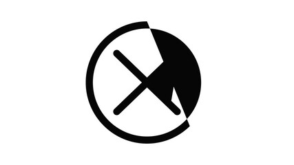 Poster - Do not dry clean icon animation outline best object on white background