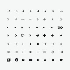 Wall Mural - Arrows for website or application icon set