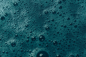 Aufkleber - Beautiful abstract green bubbles background pattern for design. Liquid fluid texture for background, banner.