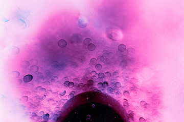 Aufkleber - Beautiful abstract surreal drops light pastel  swirl magic . Background pattern for design. Macro photography view.