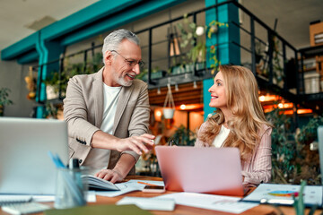 Group of people working in office