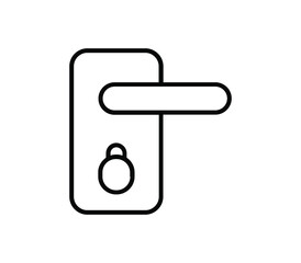 Canvas Print - Door handle icon