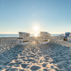 Wall Mural - summer vacation at the north sea coast on sylt, schleswig-holstein, germany