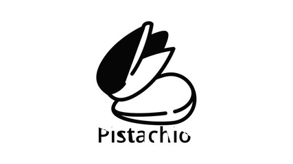 Poster - Pistachio icon animation outline best object on white background