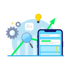 Poster - Multipurpose, SEO Optimization concept illustration flat design vector eps10. modern graphic element for landing page, empty state ui, infographic