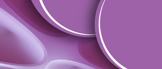 Poster - Abstract Background. Modern Geometric Shapes and minimalistic artwork poster on Purple, business presentation, branding package, Copy space, inspiration -3d Rendering