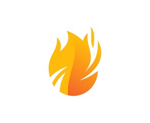 Wall Mural - Fire logo
