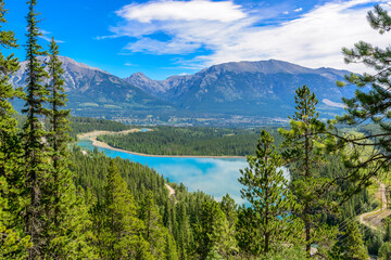 Majestic mountain lake in Canada.