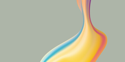 Poster - Abstract liquid background design, yellow and blue paint color flow,
artistic fluid watercolor background for website, brochure, banner, poster.