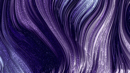 Wall Mural - Waves purple violet with luxury texture background. Abstract 3d illustration, 3d rendering.