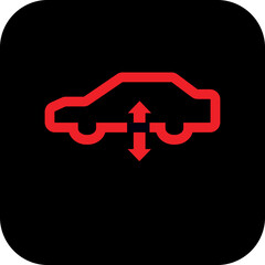 Air Suspension car warning light symbol