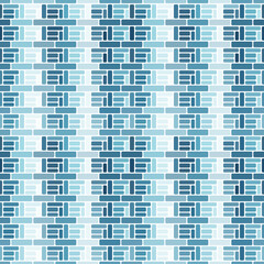 Fototapete - A seamless pattern of simple blocks and lines.