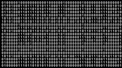 Poster - abstract background random digital number binary code 0 and 1 digit, video overlay, for cyber and te
