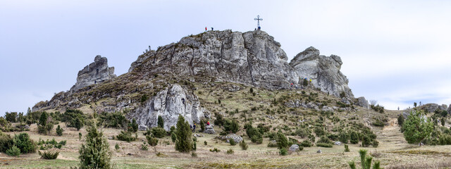 Wall Mural - Mount Biaklo - Olsztyn City in Jura Region - Poland