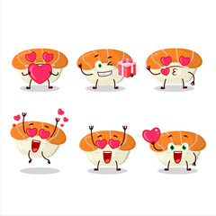 Poster - Nigiri sushi cartoon character with love cute emoticon